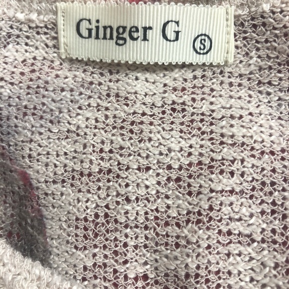 GINGER G Knit Short Sleeve Sweater size Small - Picture 4 of 6